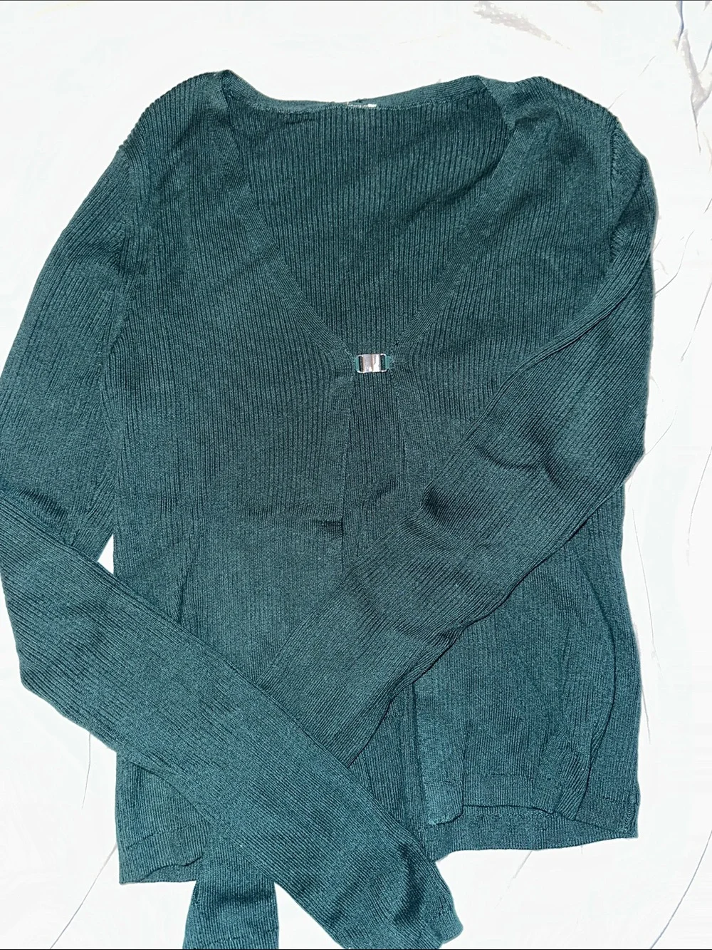 Alo Yoga Salana Clasp Sweater Winter Ivy Size Small